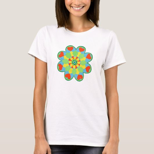 Hart Mandala T-shirt (Voorkant)