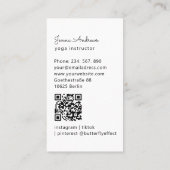 Hart Mandala Yoga Massage Wellness QR Code Visitekaartje (Achterkant)