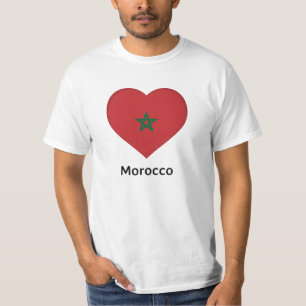 Hart - Marokkaanse vlag T-shirt