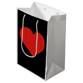 Hart  medium cadeauzakje (Voorkant Gekanteld)