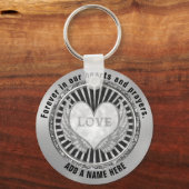 Hart Memorial in Loving Memory Sleutelhanger (Voorkant)