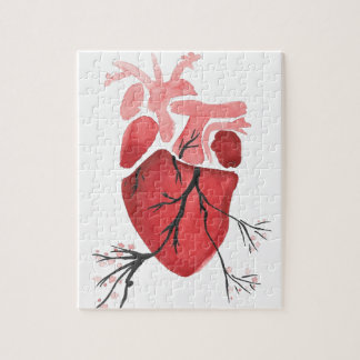 Hart met bijkantoren legpuzzel