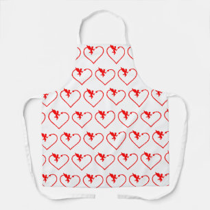 Hart met cupido cadeau voor jou schort