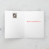 Hart met gemmen feestdagen kaart (Binnen)