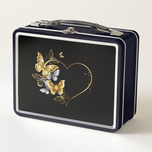 Hart met gouden vlinders (Voorkant)