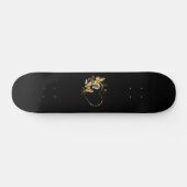 Hart met gouden vlinders skateboard (Horizontaal)