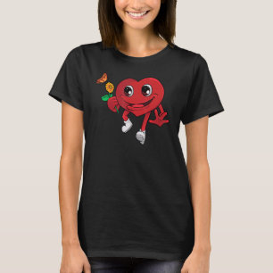 hart met ogen rood hart Geweldige Valentijnse voo T-shirt