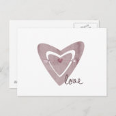 Hart met Pijl Briefkaart (Voorkant / Achterkant)