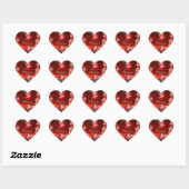 HART MET ROZE ROZEN DANK U MONOGRAM STICKER (Vel)