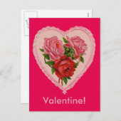  hart met Rozen Briefkaart (Voorkant / Achterkant)