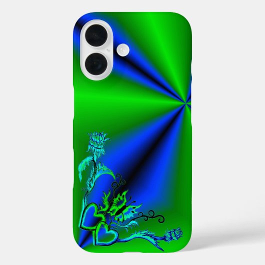 Hart met ventilator en vlinder Case-Mate iPhone case (Achterkant)