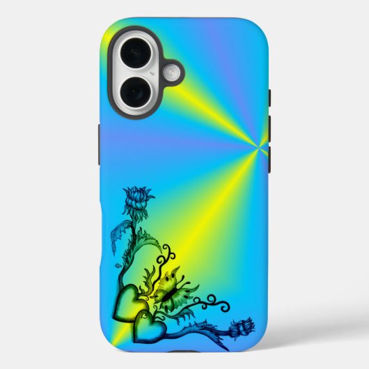 Hart met ventilator en vlinder Case-Mate iPhone case (Achterkant)