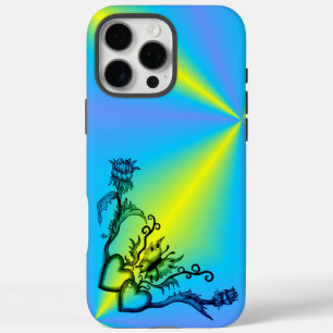 Hart met ventilator en vlinder iPhone 16 pro max hoesje