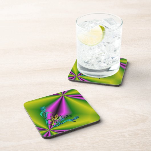 Hart met ventilator en vlinder drankjes onderzetter (Rechterzijde)