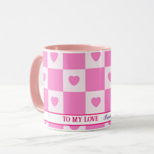 Hart Modern Pink Love Collectie Mok