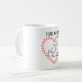 Hart-Mok voor honden en katten Koffiemok (Voorkant links)