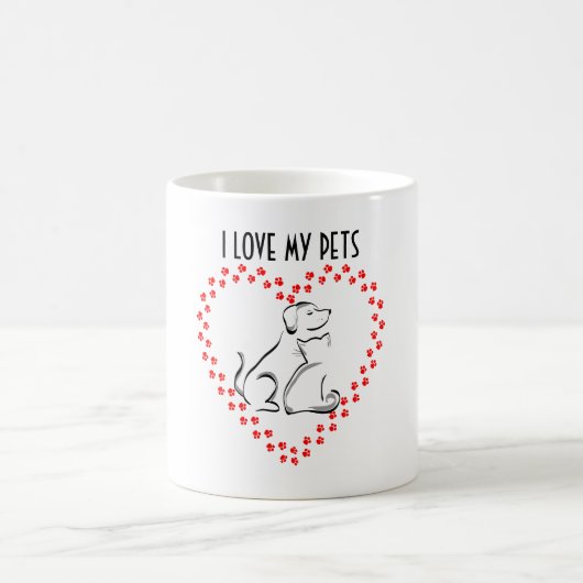 Hart-Mok voor honden en katten Koffiemok (Center)
