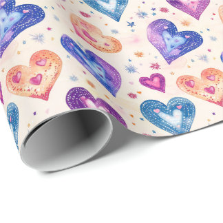 hart motief cadeaupapier