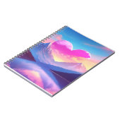 Hart & Mountain Sunset Landschapskunst Notitieboek (Linkerzijde)