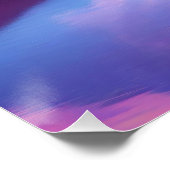 Hart & Mountain Sunset Landschapskunst Perfect Poster (Hoek)