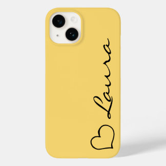 Hart Naam Script Aangepaste Cadeau iPhone Hoesje
