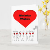 Hart Netbal Posities Happy Birthday Kaart (Gele Bloem)