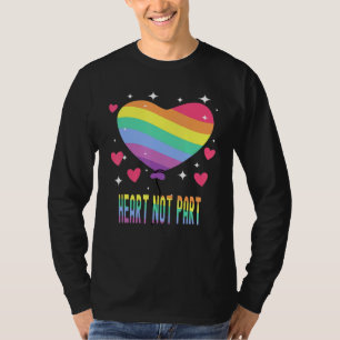 Hart Niet Deel Panseksueel Vlag Hart Pan Pride Des T-shirt