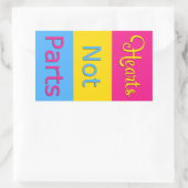 Hart Niet Delen Pansexual Pride Sticker (Tas)
