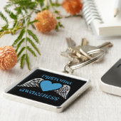 Hart/ogen... Dystonie Sleutelhanger (Zijkant)