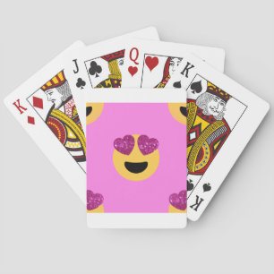 hart oog emoji pokerkaarten