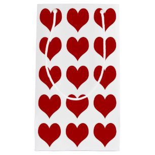 Hart op dag van de valentijn klein cadeauzakje