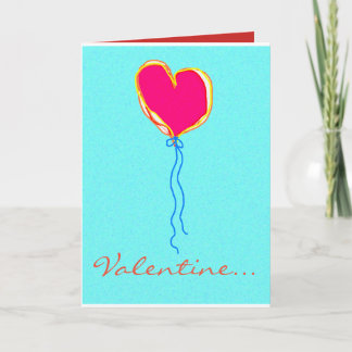 Hart op een Koord Feestdagen Kaart