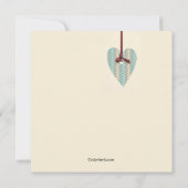 Hart op een Koord-grootouderdagkaart Kaart (Achterkant)