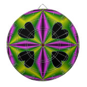 Hart op paarse groene regenboog dartbord (Voorkant)