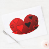 hart ovale sticker (Envelop)