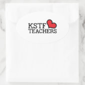 Hart ovale Stickers (Tas)