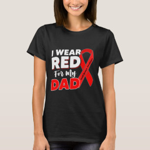 Hart Overlevende Krijger Ik Draag Rood Voor Mijn V T-shirt