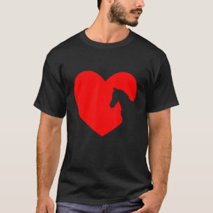 Hart Paard Grafisch Paard Liefhebber Ruiter H T-shirt