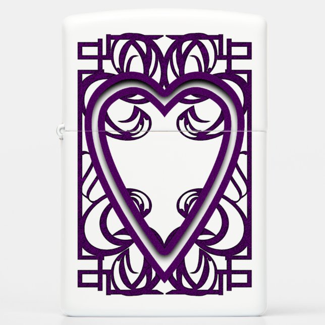 hart paars ACE van harten (Voorkant)
