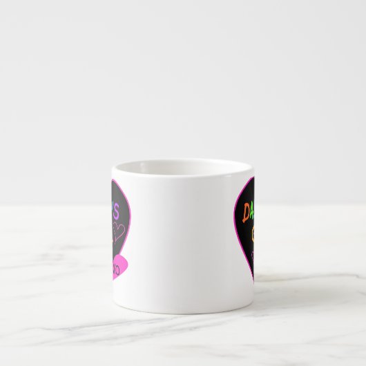 Hart Papa's Meisje T Shirten en geschenken Espresso Kop (Voorkant)