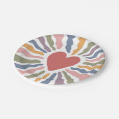 hart papieren bordje (Gekanteld)