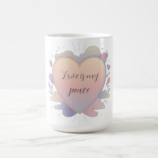 Hart Pastel Illustratie Koffiemok