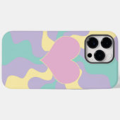 Hart - Pastel Roze, Geel, Paars en groen Case-Mate iPhone Case (Achterkant (horizontaal))