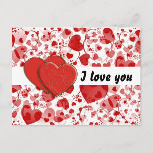 HART-patroon ART 7 + Heart Duet + jouw tekst Briefkaart