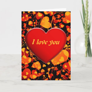 HART-patroon ART 8 + hart + jouw tekst Kaart