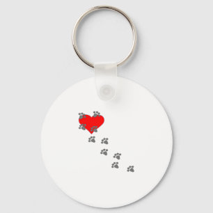 Hart (Pawprinters) Sleutelhanger