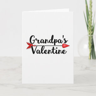 Hart Pijl Opa Valentijnskaart Kaart