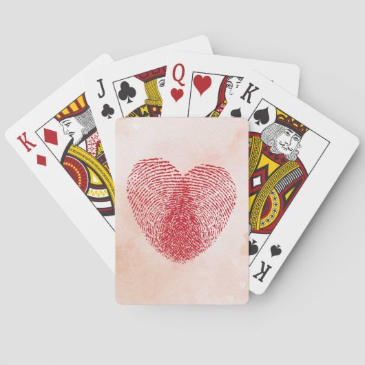 Hart Pokerkaarten (Achterkant)