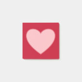 Hart Post It Notes Notitieblok Cadeau (Voorkant)