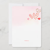 Hart Rand Valentijnskaart  Kaart (Achterkant)